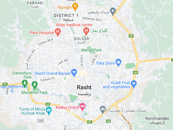 rasht map